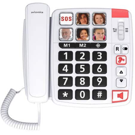 XTRA 1110 LARGE BUTTON WHITE CORDED TELEPHONE