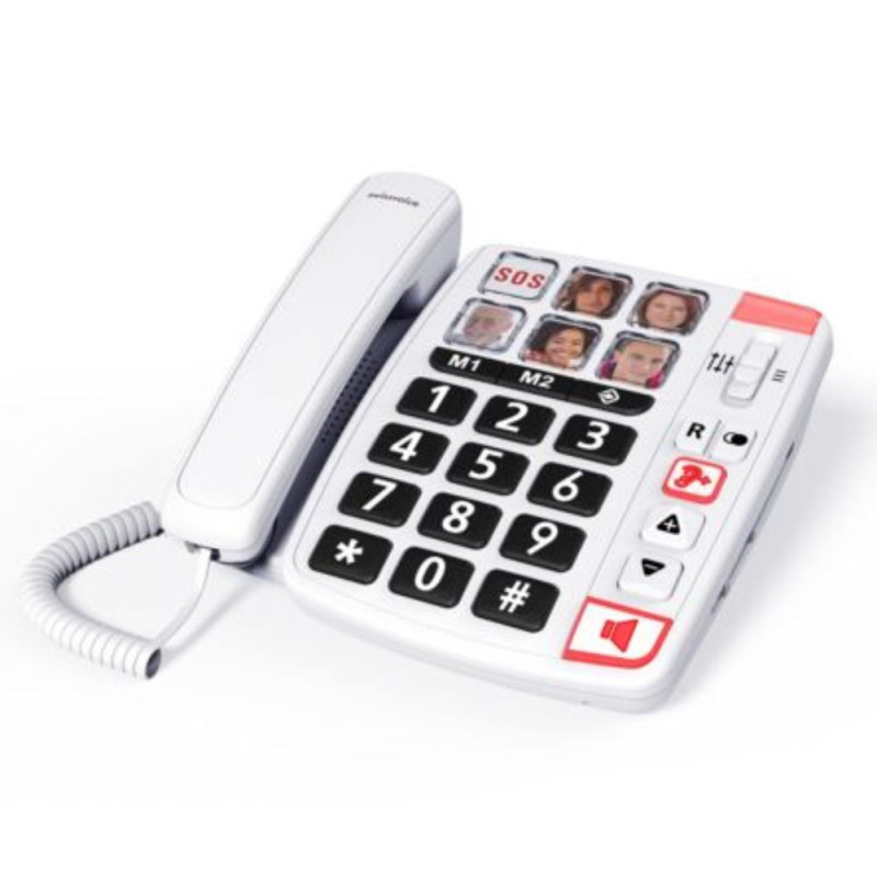 TELEPHONE FILAIRE XTRA 1110 GROSSES TOUCHES BLANC
