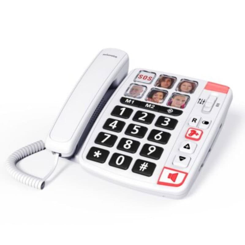 TELEPHONE FILAIRE XTRA 1110 GROSSES TOUCHES BLANC