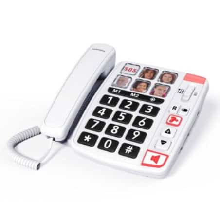 XTRA 1110 LARGE BUTTON WHITE CORDED TELEPHONE