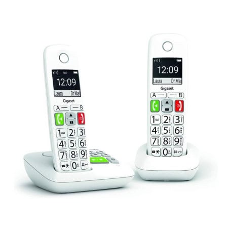 E290A DUO CORDLESS PHONES WITH ANSWERING MACHINE WHITE