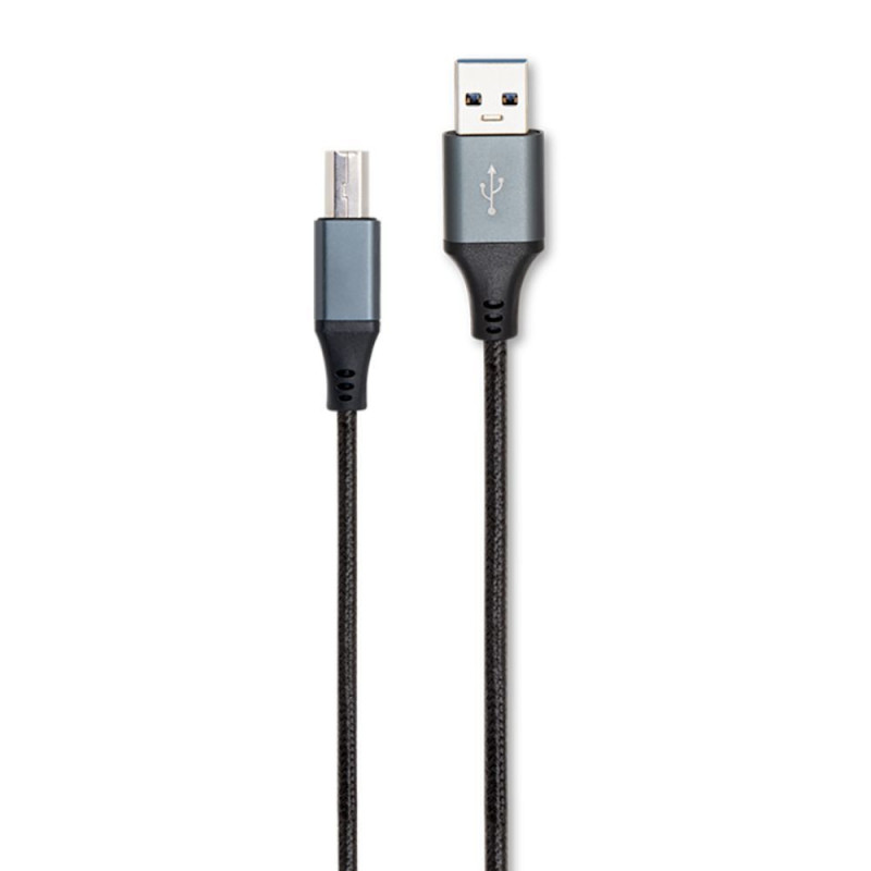 CABLE USB 2.0 TYPE A/B NYLON 5M NOIR