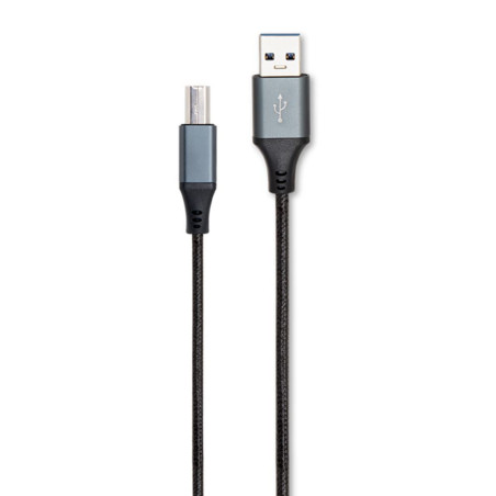 CABLE USB 2.0 TYPE A/B NYLON 5M NOIR