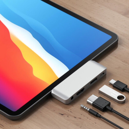 HUB TYPE-C MOBILE PRO HUB ALUMINIUM ARGENT