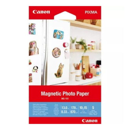 MAGNETIC PHOTO PAPER MG-101 GLOSSY SIZE 10X15cm (X5)