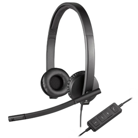 H570E BLACK STEREO HEADPHONES