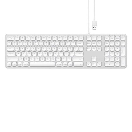 CLAVIER FILAIRE USB QWERTY ALU ARGENT