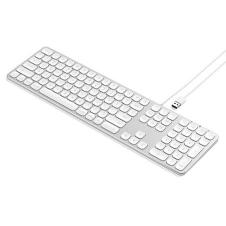 CLAVIER FILAIRE USB QWERTY ALU ARGENT