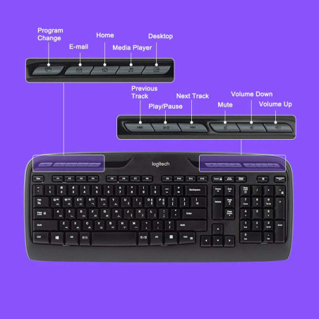 CLAVIER ET SOURIS SANS FIL MK330