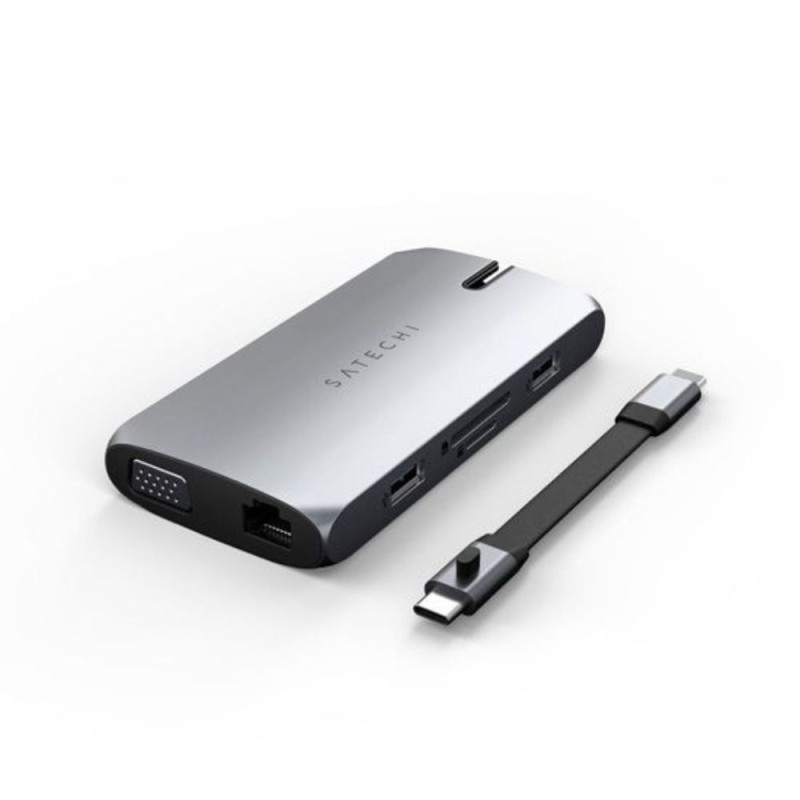 ADAPTATEUR MULTIPORTS USB-C ON-THE-GO GRIS